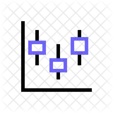 Diagrama De Caja Grafico De Velas Grafico De Datos Icono