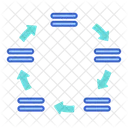 Ciclo De Texto Ícone