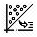 Diagrama De Dispersion Correlacion Puntos De Datos Icono