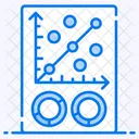 Diagrama De Dispersion Diagrama De Puntos Datos Comerciales Icono