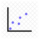 Diagrama De Dispersion Grafico De Burbujas Grafico De Dispersion Icono