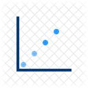 Diagrama De Dispersion Grafico De Burbujas Grafico De Dispersion Icono