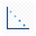 Diagrama De Dispersion Grafico De Burbujas Grafico De Dispersion Icono