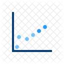 Diagrama De Dispersion Grafico De Burbujas Grafico De Dispersion Icono