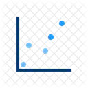 Diagrama De Dispersion Grafico De Burbujas Grafico De Dispersion Icono