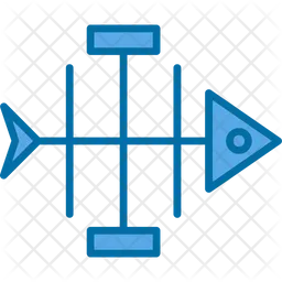 Diagrama de espinha de peixe  Ícone
