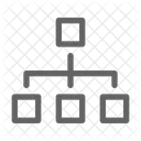 Diagrama De Flujo Jerarquia Organizacion Icon