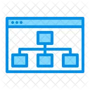 Navegador Jerarquia Mapa Del Sitio Icono