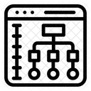 Diagrama De Flujo Flujo De Trabajo Web Flujo De Datos Icono