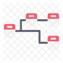 Diagrama De Flujo Flujo Sitio Web Icono