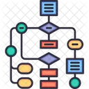 Diagrama de flujo  Icono