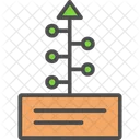 Diagrama De Flujo Proceso Hoja De Ruta Icono