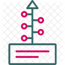 Diagrama De Flujo Proceso Hoja De Ruta Icono