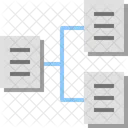 Diagrama de flujo de archivos  Icono