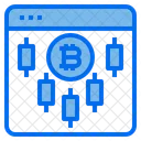 Diagrama de flujo de bitcoin  Icono