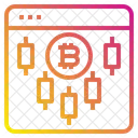 Diagrama de flujo de bitcoin  Icono