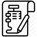 Escribir diagrama de flujo  Icono
