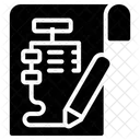 Escribir diagrama de flujo  Icono