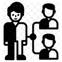Diagrama de flujo de recursos humanos  Icono