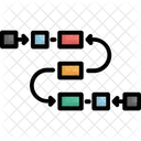 Diagrama de fluxo  Ícone