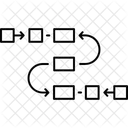 Diagrama De Fluxo Planejamento Esquema Ícone