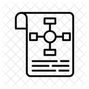 Diagrama De Fluxo Documento Fluxo De Dados Ícone