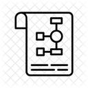 Diagrama De Fluxo Diagrama De Arquivo Fluxograma Ícone