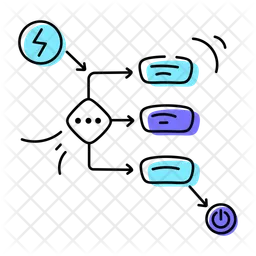 Diagrama de fluxo de trabalho  Ícone