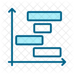 Gráfico de gantt  Icono