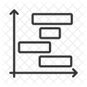 Gráfico de gantt  Icono