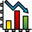 Diagrama De Declive Grafico Declive Icon