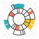 Diagrama Sunburst Sunburst Radial Ícone