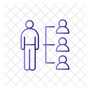Diagrama de empleado  Icono
