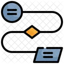 Diagrama de fluxo de trabalho  Ícone