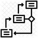 Diagrama de fluxo de trabalho  Ícone