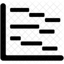 Gráfico de gantt  Icono