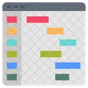 Diagrama De Gantt Diagrama De Barras Barras De Gantt Icono