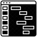 Diagrama De Gantt Diagrama De Barras Barras De Gantt Icono