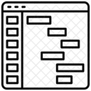 Diagrama De Gantt Diagrama De Barras Barras De Gantt Icono