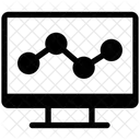 Diagrama De Monitor Grafico De Tela Monitor Ícone