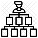 Diagrama Organizacional Fluxograma Organizacional Fluxograma Ícone