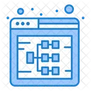 Diagrama web  Icono