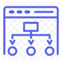 Diagrama web  Icono