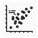 Gráfico de dispersión  Icono