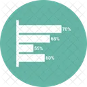 Balken Diagramm Vierzig Ícone