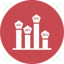 Balken Diagramm Vierzig Ícone