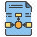 Dateicenter Diagramm Flussdiagramm Symbol