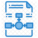 Dateicenter Diagramm Flussdiagramm Symbol