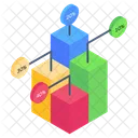 Moderne Infografik Zeitleistendiagramm Statistik Symbol