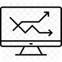 Diagramm Infografik Monitor Symbol
